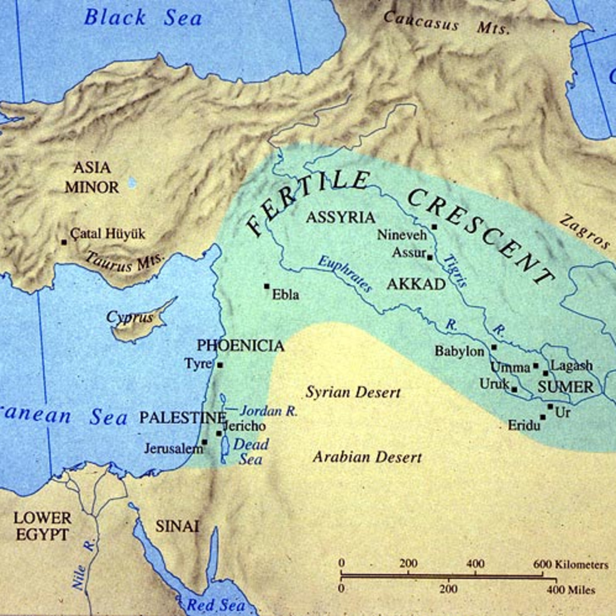 Sumerians Mesopotamia Map